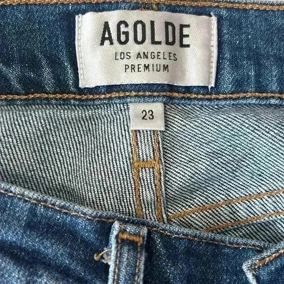 AGOLDE NiCO Jean High rise raw hem size 23 - Picture 5 of 5